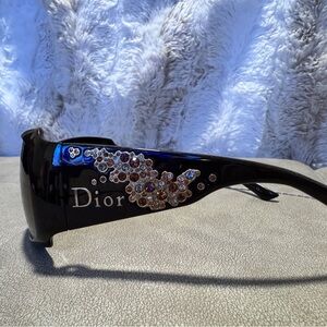 Used VINTAGE Strassy Christian Dior Swarovski Crystal Sunglasses